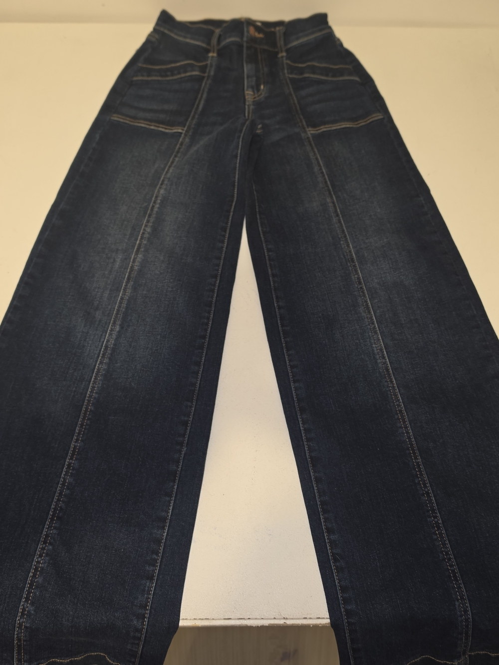 Evereve Dark Blue Wide-Leg Jeans